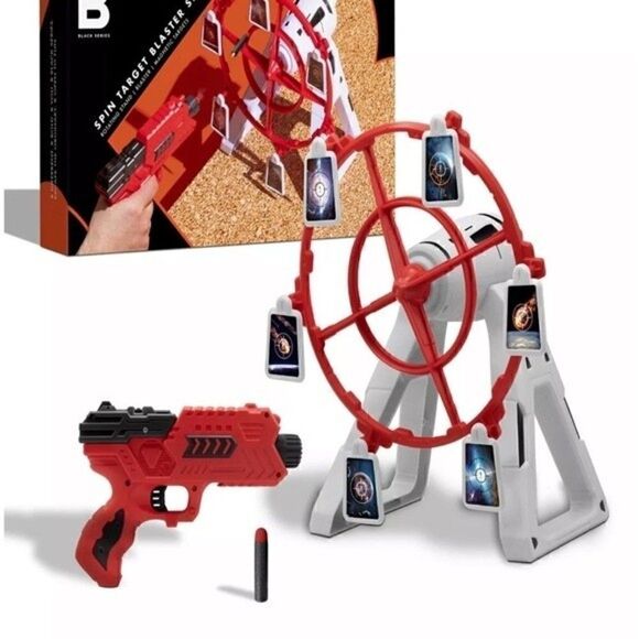 The Black Series Spin Target Blaster Set Rotating Desktop Arcade Game, toys New - Picture 3 of 13
